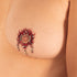 SiaLinda: Brust- und Körpertattoo Mellit, selbstklebend, 2er Set, schwarz rot, Feuermuster. - SiaLinda.com